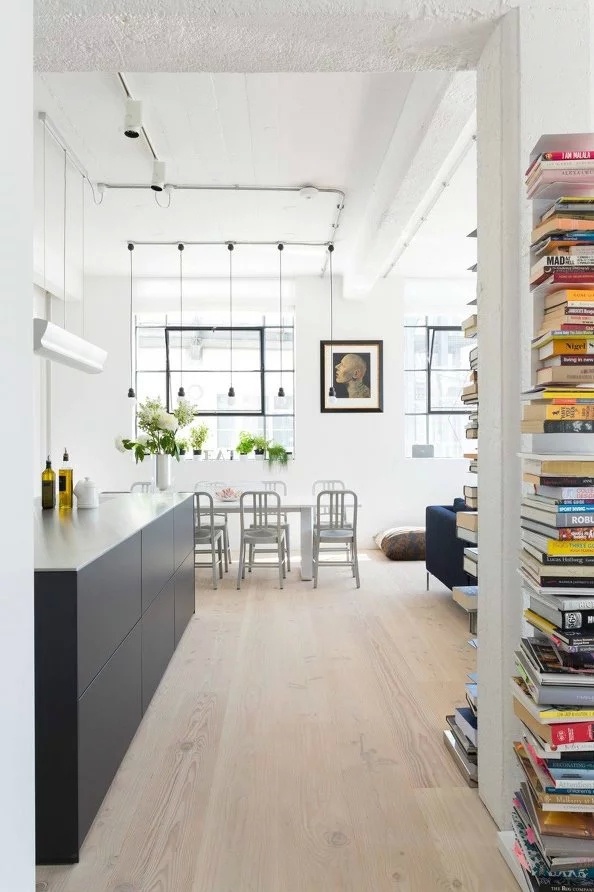 豪华别墅 现代风格工业风也可以阳光明媚，工业厂房改造公寓设计-1