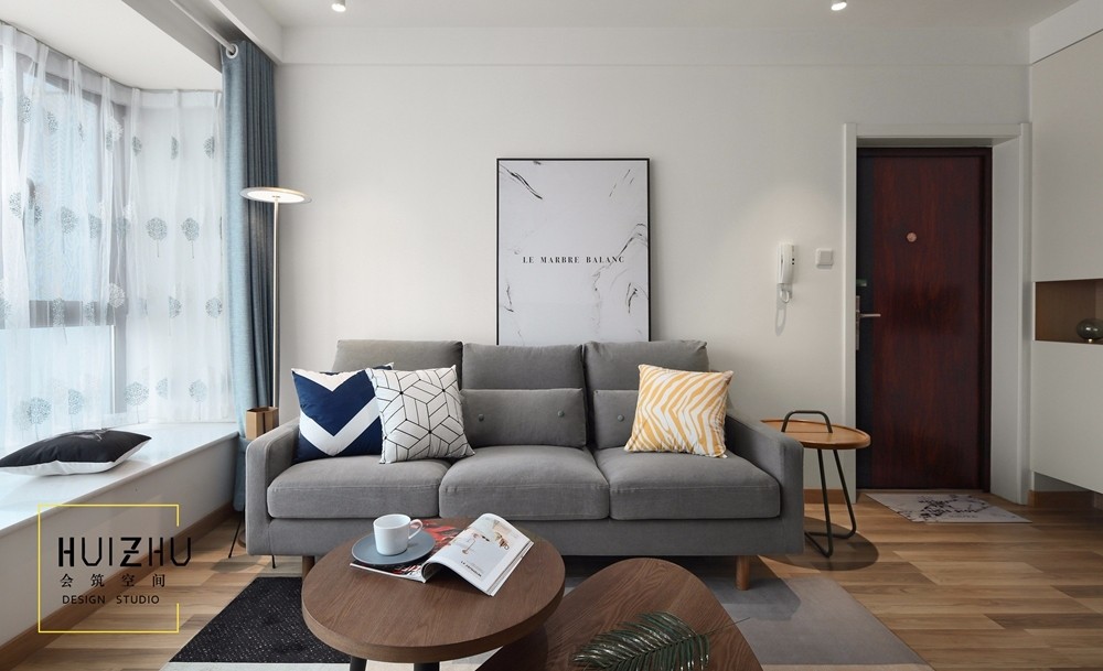 100㎡现代简约住宅  会筑空间设计-10