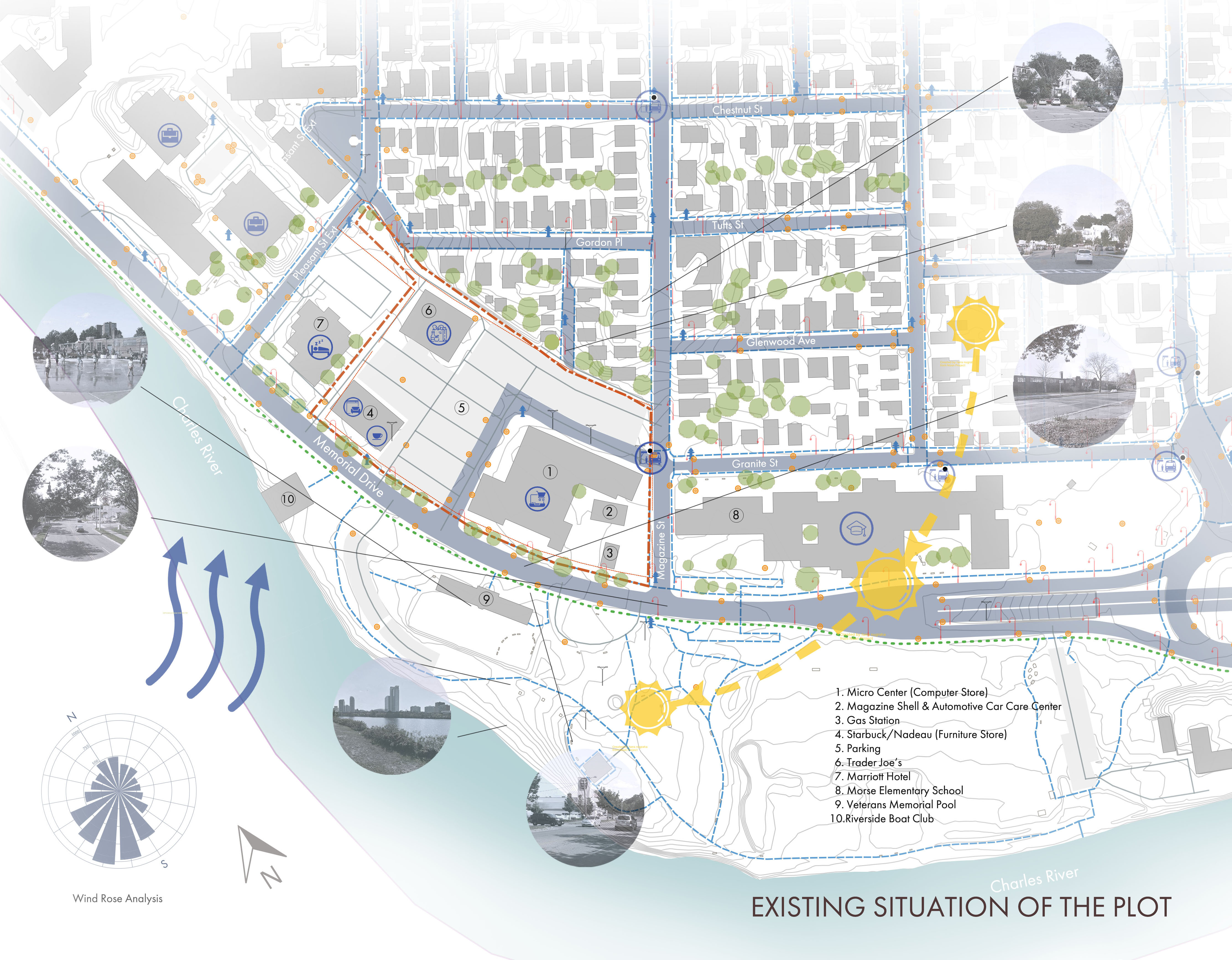 Memorial Drive 场地分析与概念方案丨美国-10