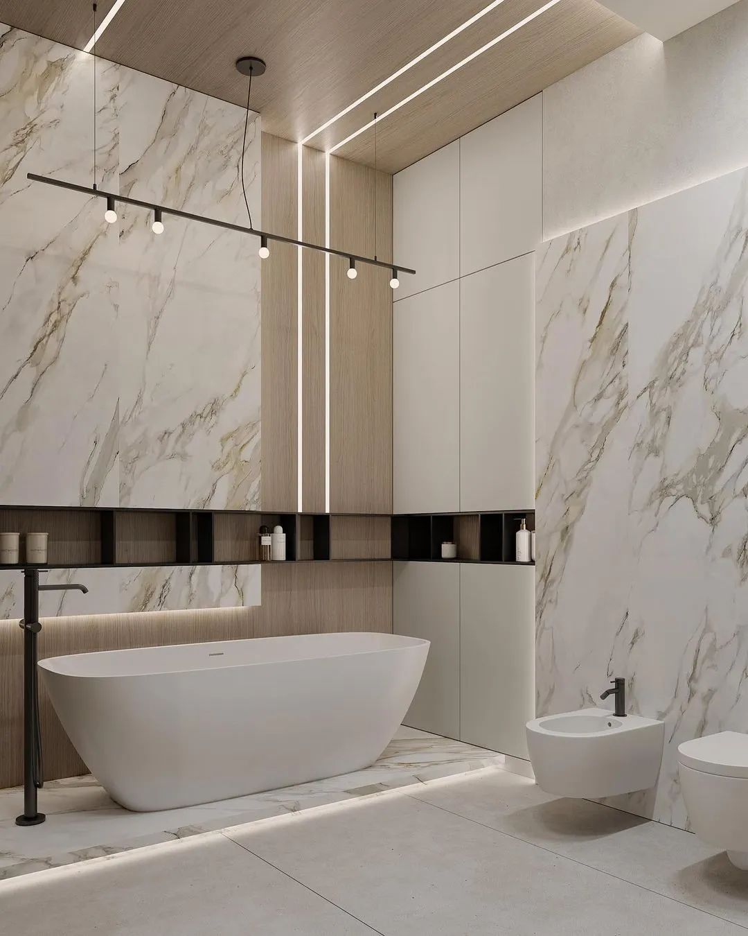 奶油色调的现代空间设计丨俄罗斯圣彼得堡丨DE&DE Studio-26