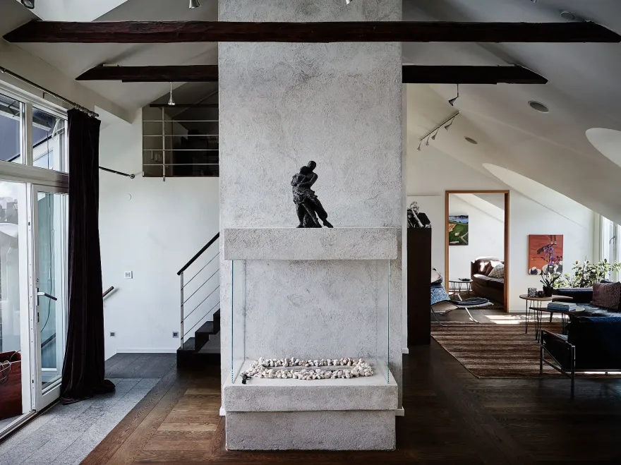 "斯德哥尔摩特色 loft,超大空间里的宁静天堂"-4