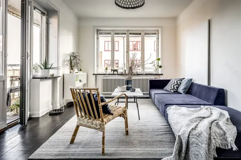 自然元素装点的瑞典城市公寓-6