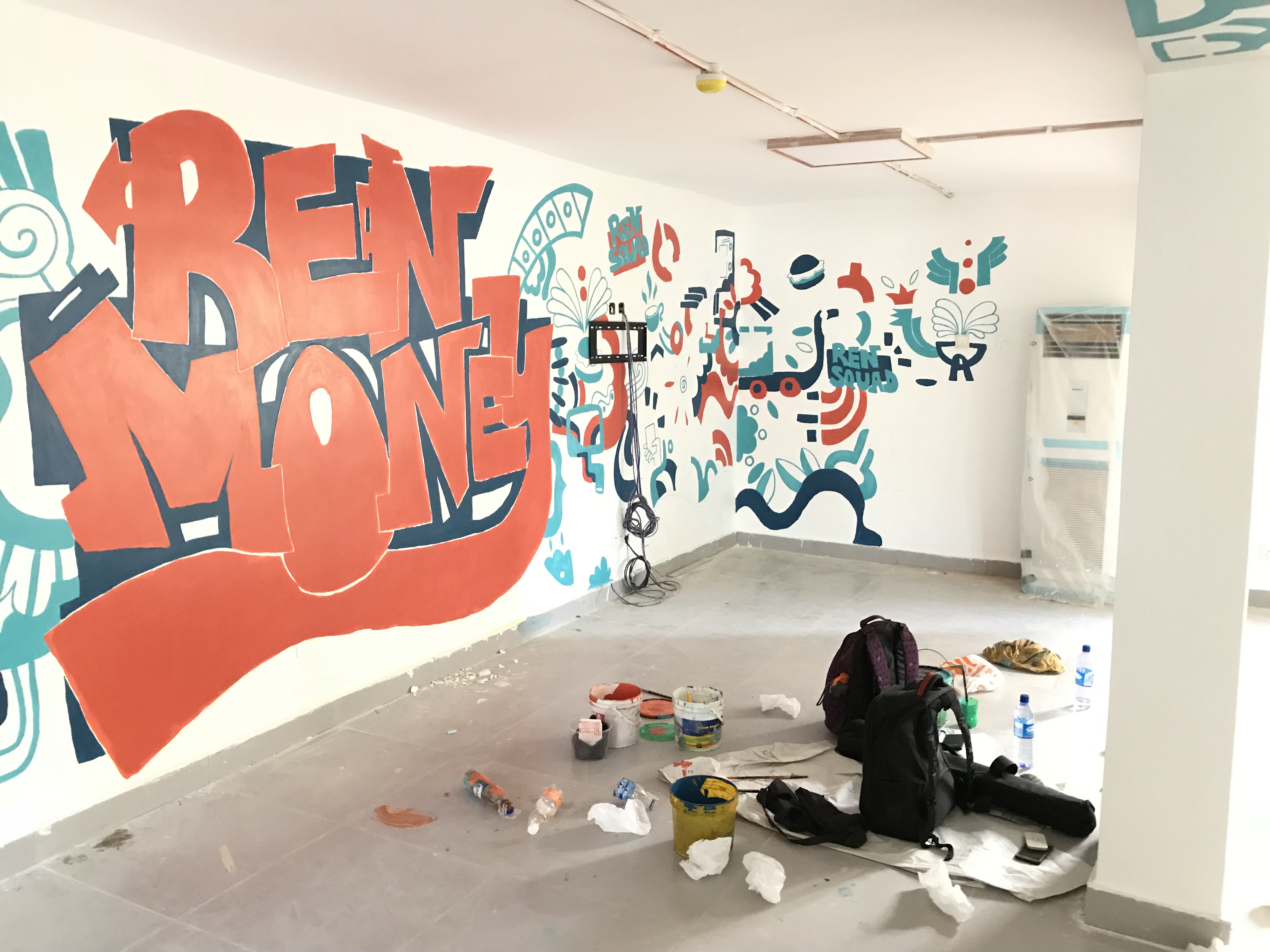 RenmoneyHQ 壁画项目丨尼日利亚丨Spacefinish-6