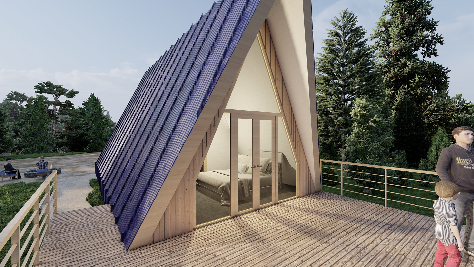 A Frame House, Bryson, North Carolina, USA-6