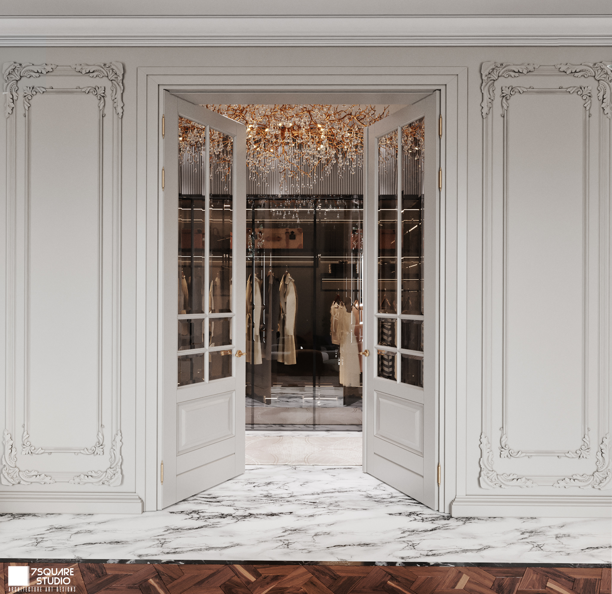 豪华卧室 迪拜丨阿联酋迪拜丨SQUARE STUDIO-13