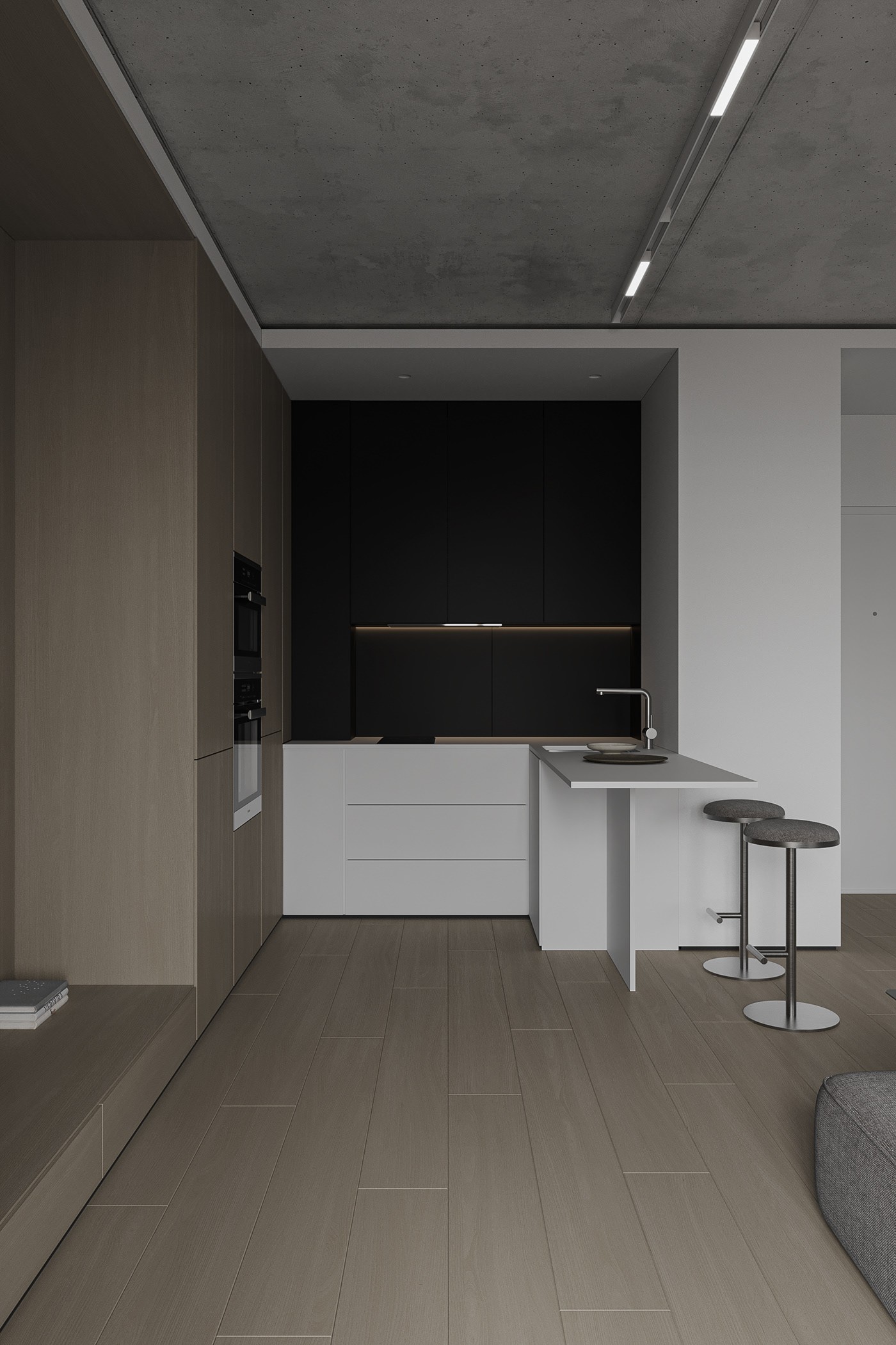 40平 灰色调 简约公寓设计！-5