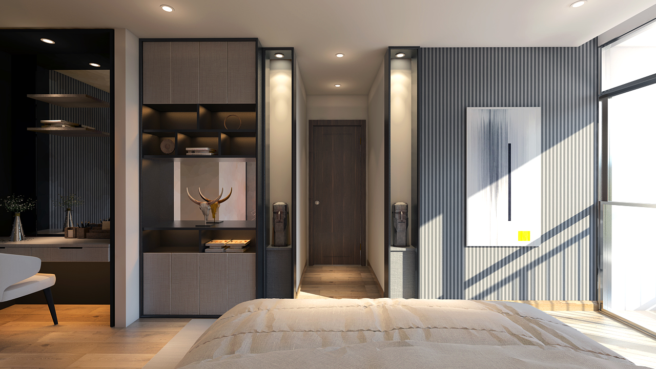 越南胡志明市公寓设计展现现代居住美学-19