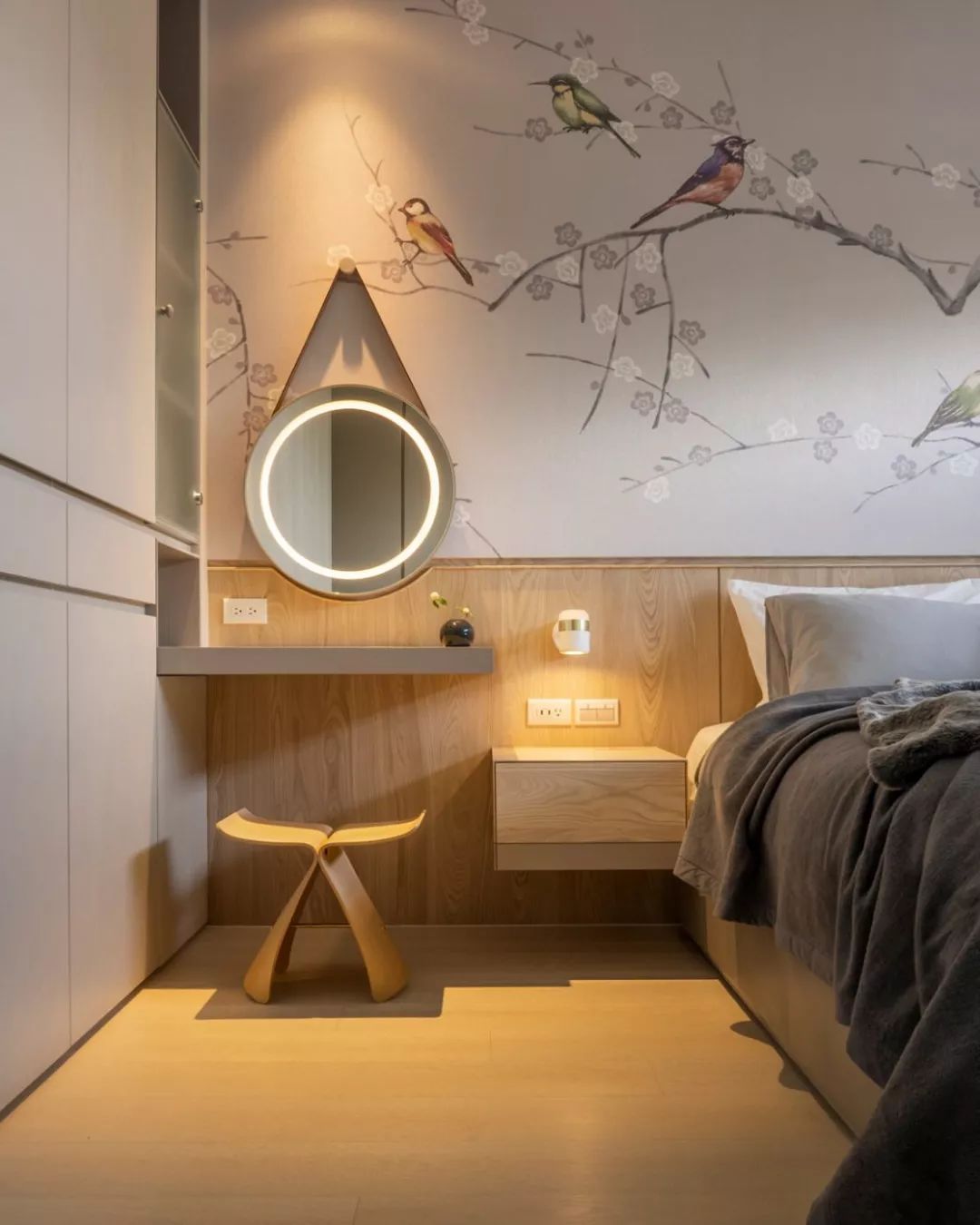 浪漫欧式陶偶搭佐典雅花鸟，新成屋 180 平米诗意家居设计-45