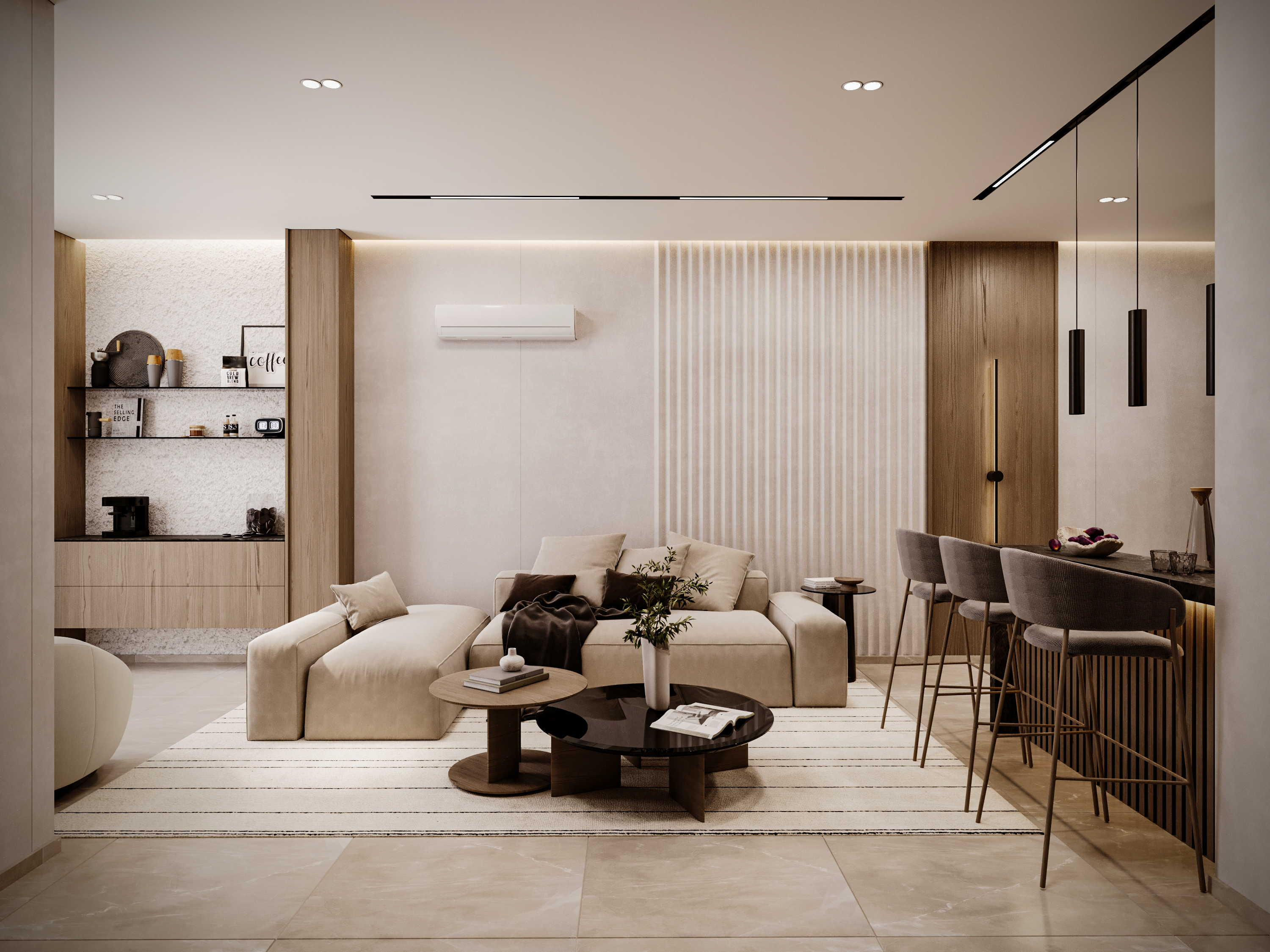 Studio apartment design（工作室公寓设计）丨Aya Ezzat-4