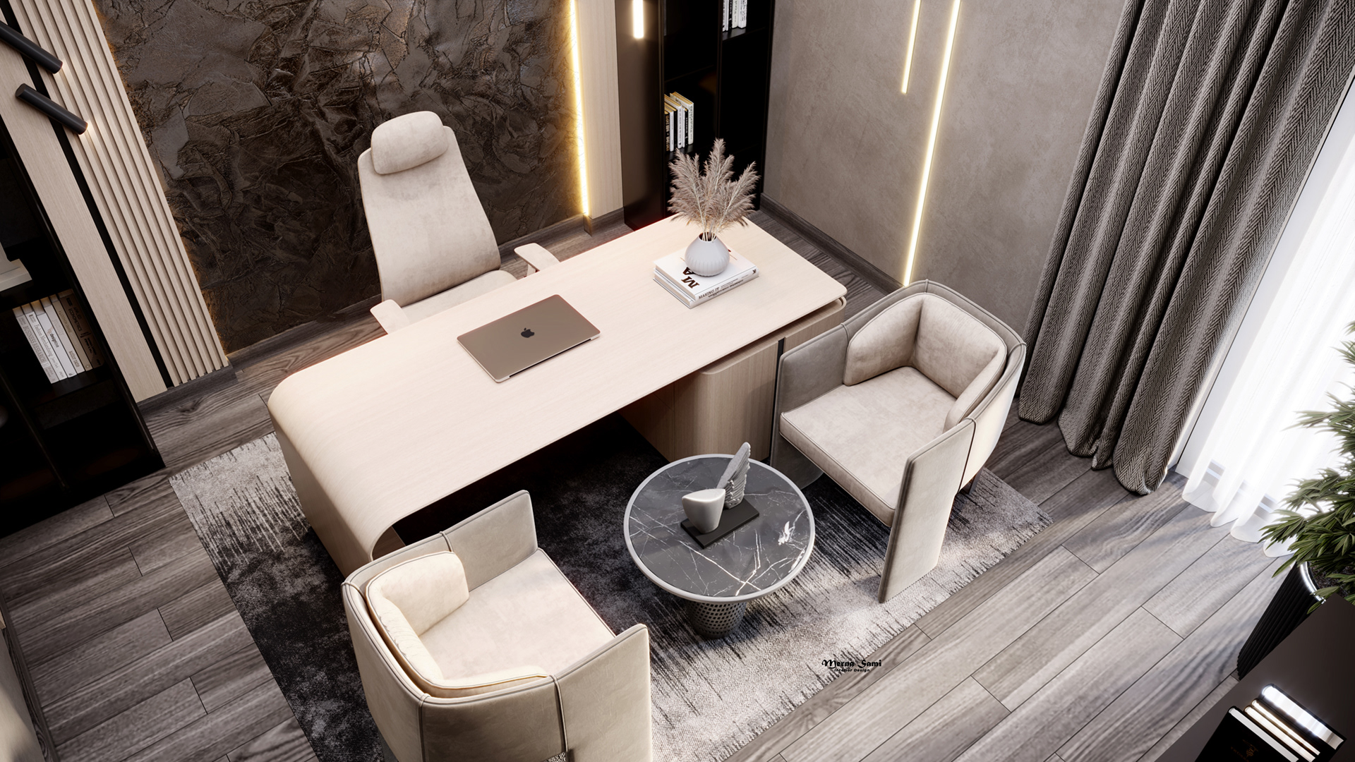 暗色调现代简约公寓丨M A S T E R-42