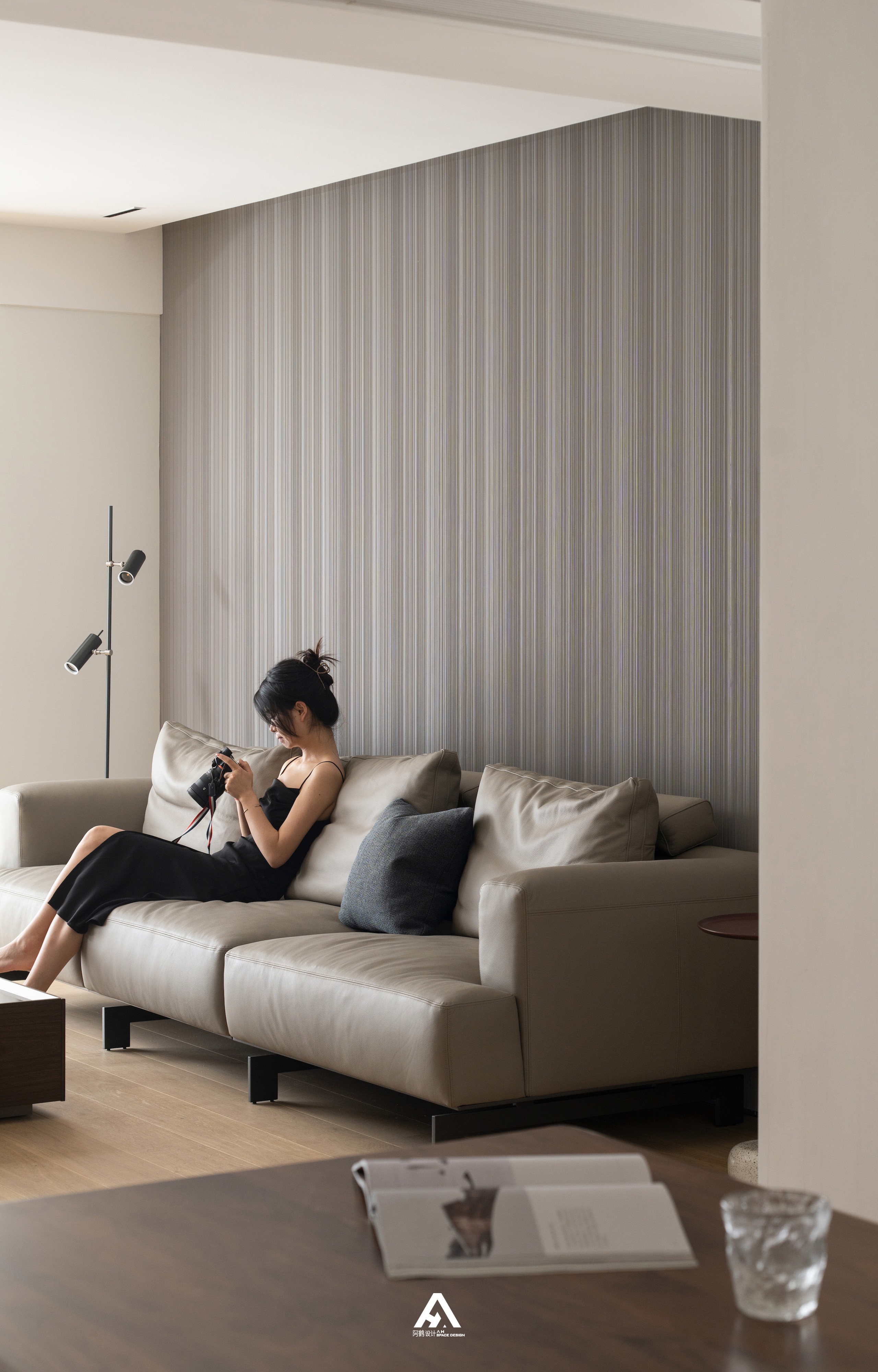 135 平极简原木风居所丨阿鹤设计-22