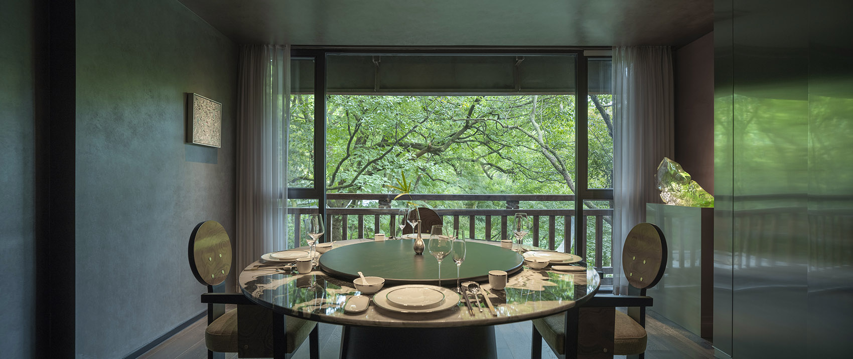 杭州秘·静–遇湖湾餐厅丨中国杭州丨慢珊瑚设计-39