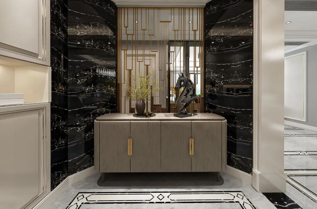 轻奢改造,八角玄关、开放式厨房打造现代宜居空间-15