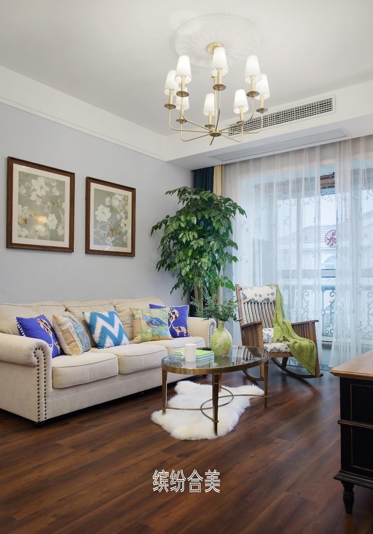 简约清新美式两居,打造幸福家居生活-4