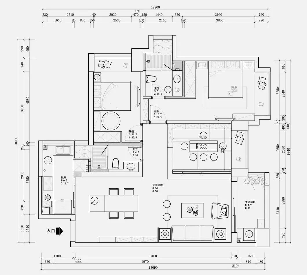 中式简约风住宅设计丨双羽空间设计-6