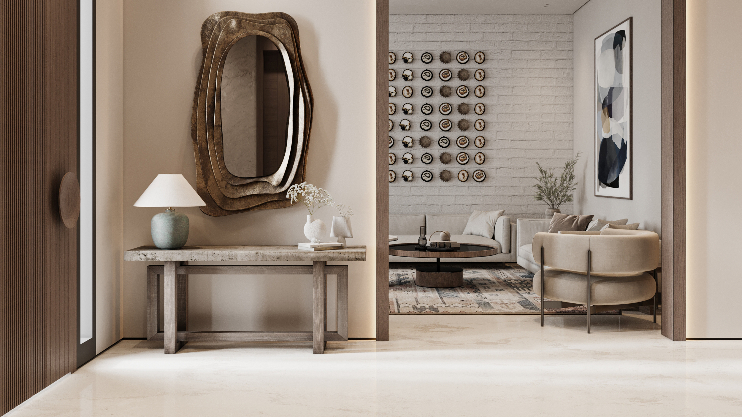 Modern Reception·KSA Villa 一层设计丨Yara Ayman & Mohammed Ayman-4