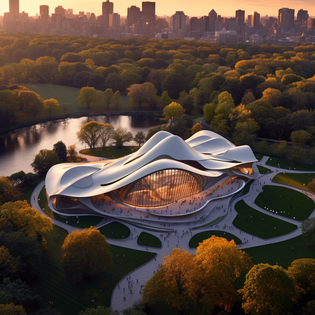 Pavilion Inspired by Zaha Hadid-4