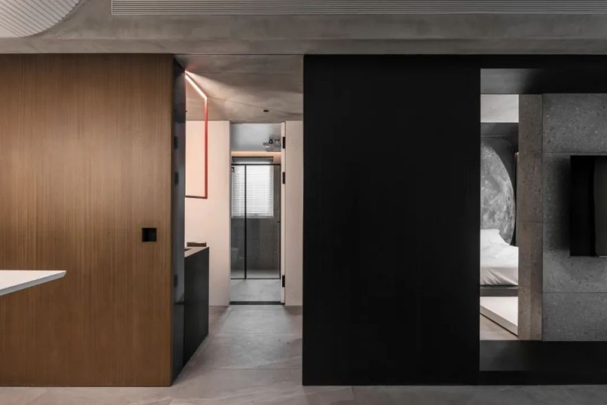 《星际穿越》几何美学,打造单身男业主的精致空间-62