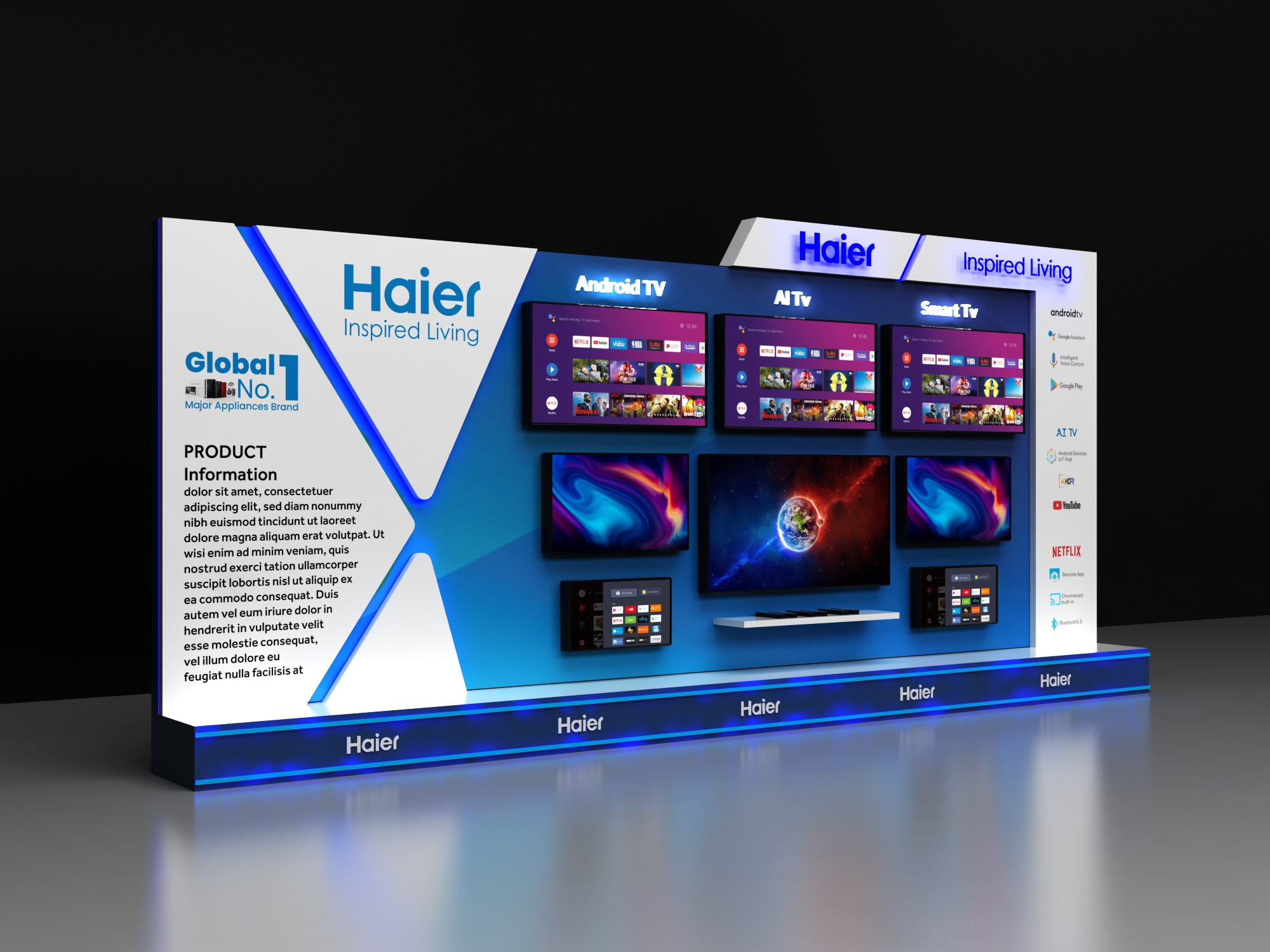 Haier Product Display Rack-1