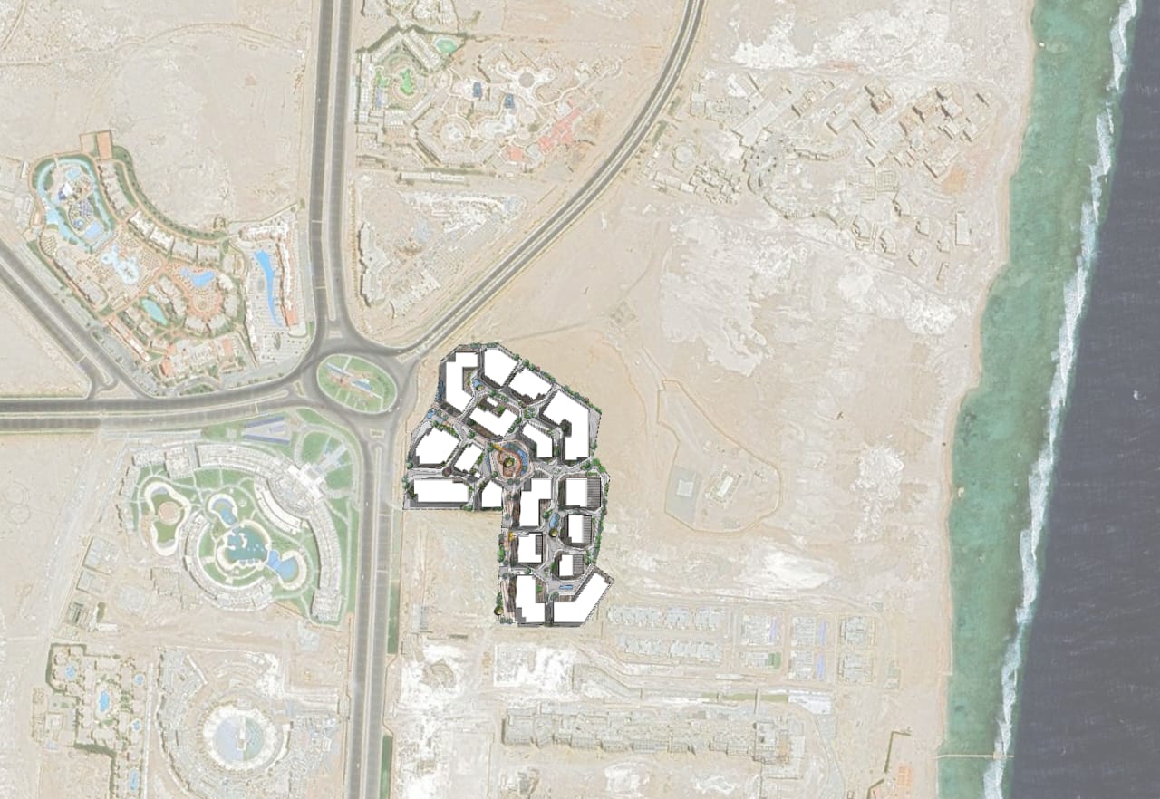 Luxurious hotel adjacent commercial strip zone-1