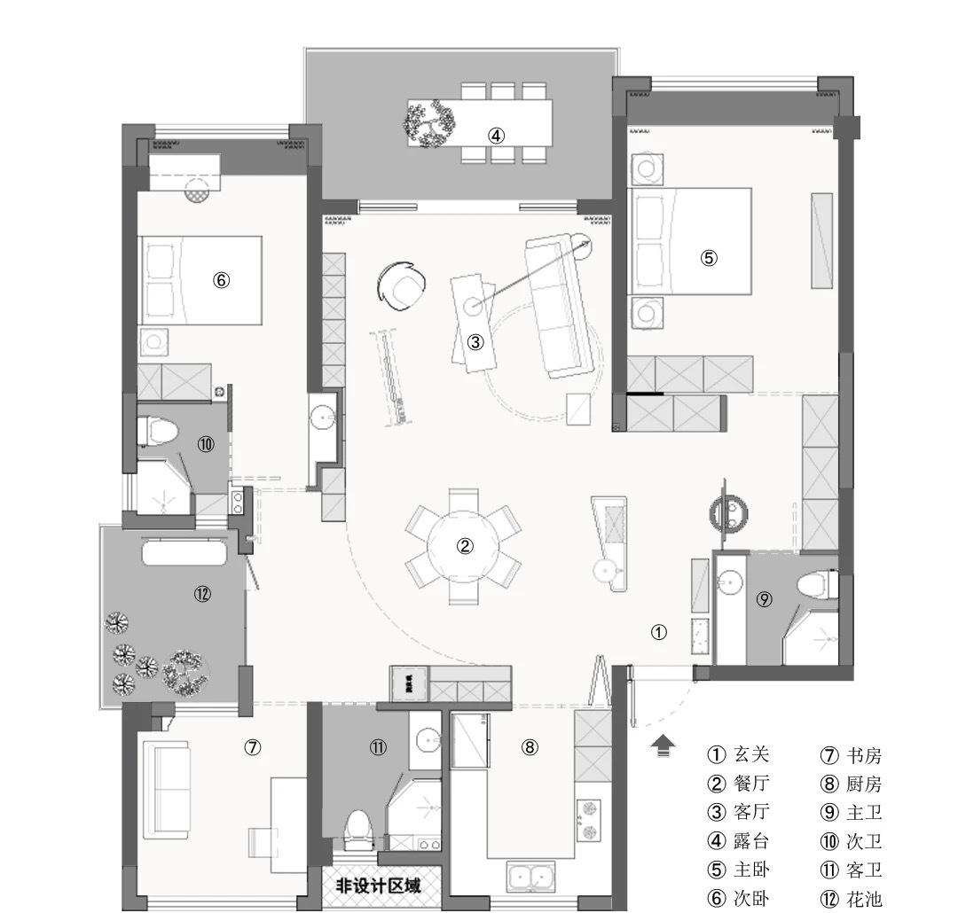 148㎡中古风平层-9