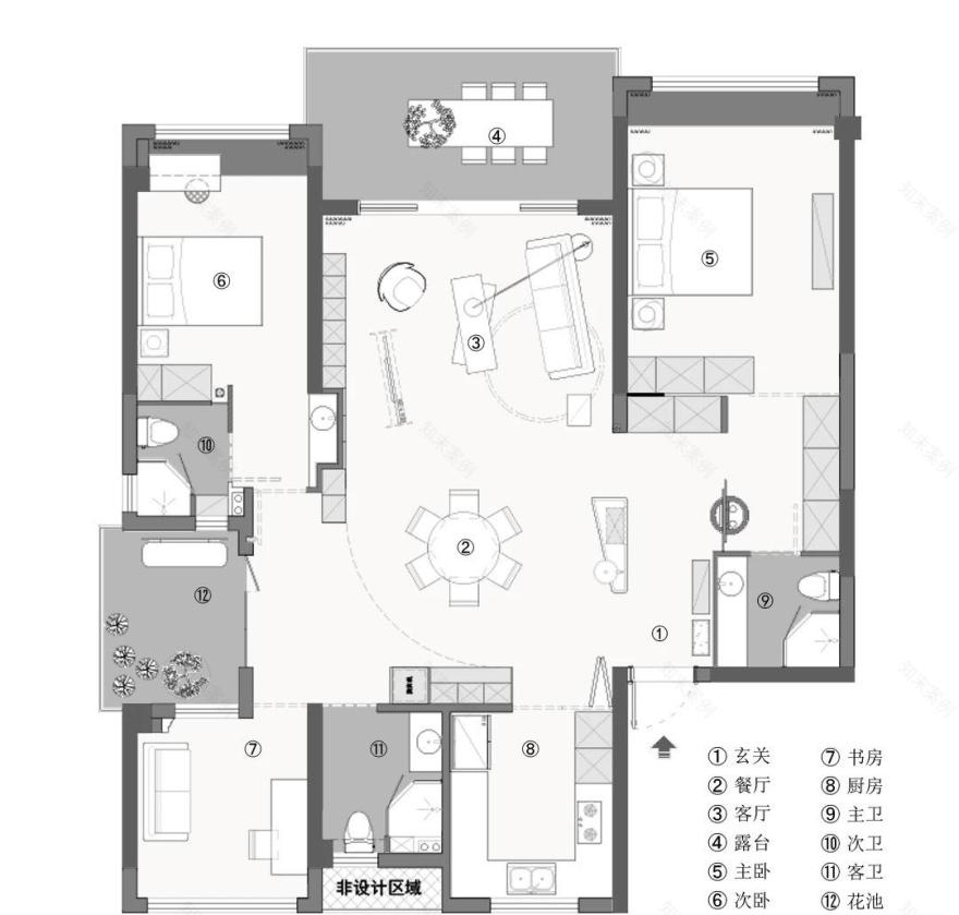 148㎡中古风平层-9