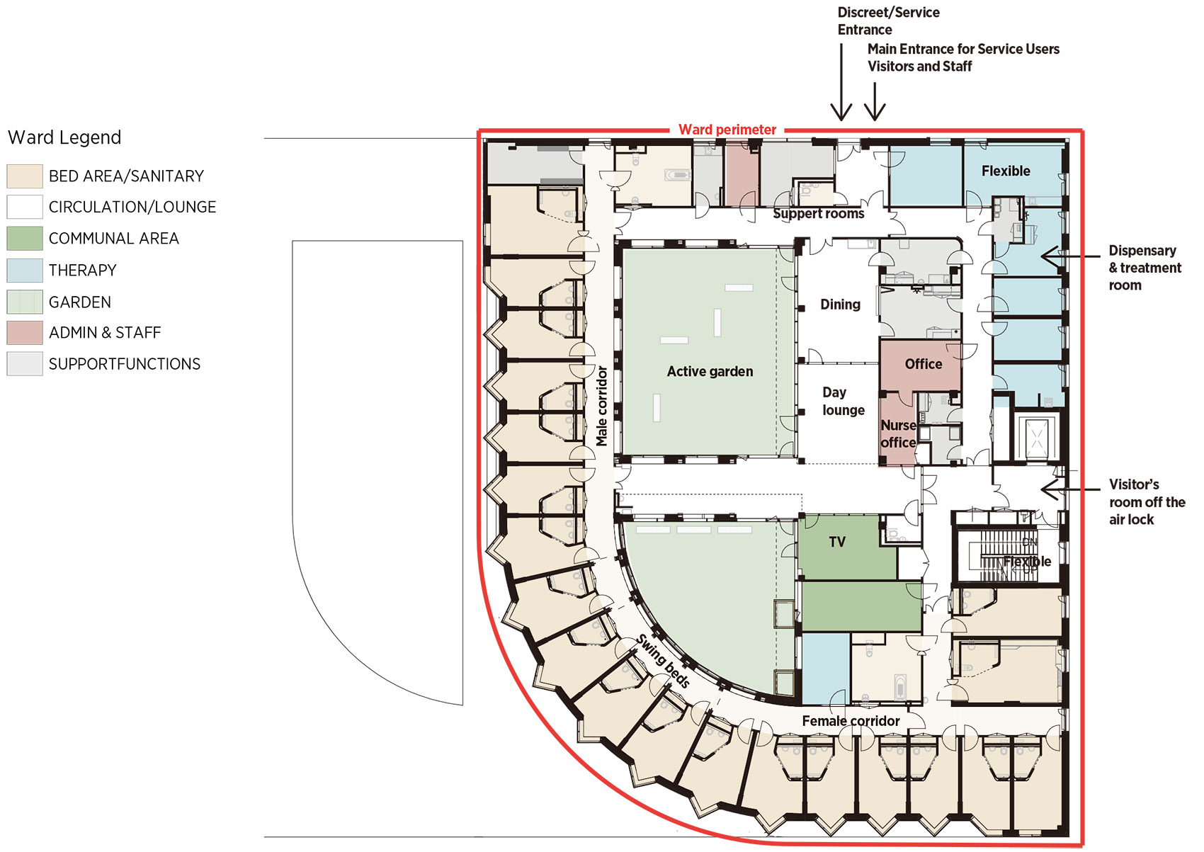 英国Springfield大学医院丨C.F. Møller Architects-40