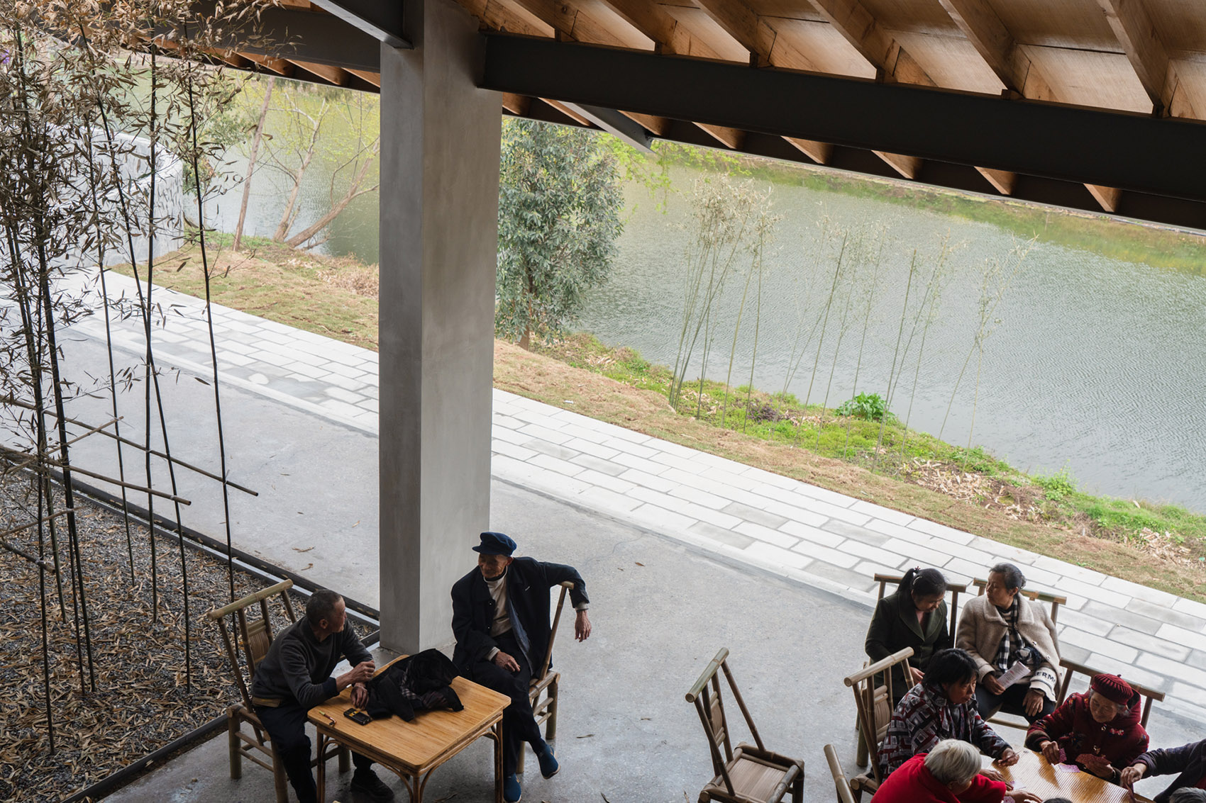 乐山东林村镇文化中心 | 传统与现代交融的乡村社交空间-82