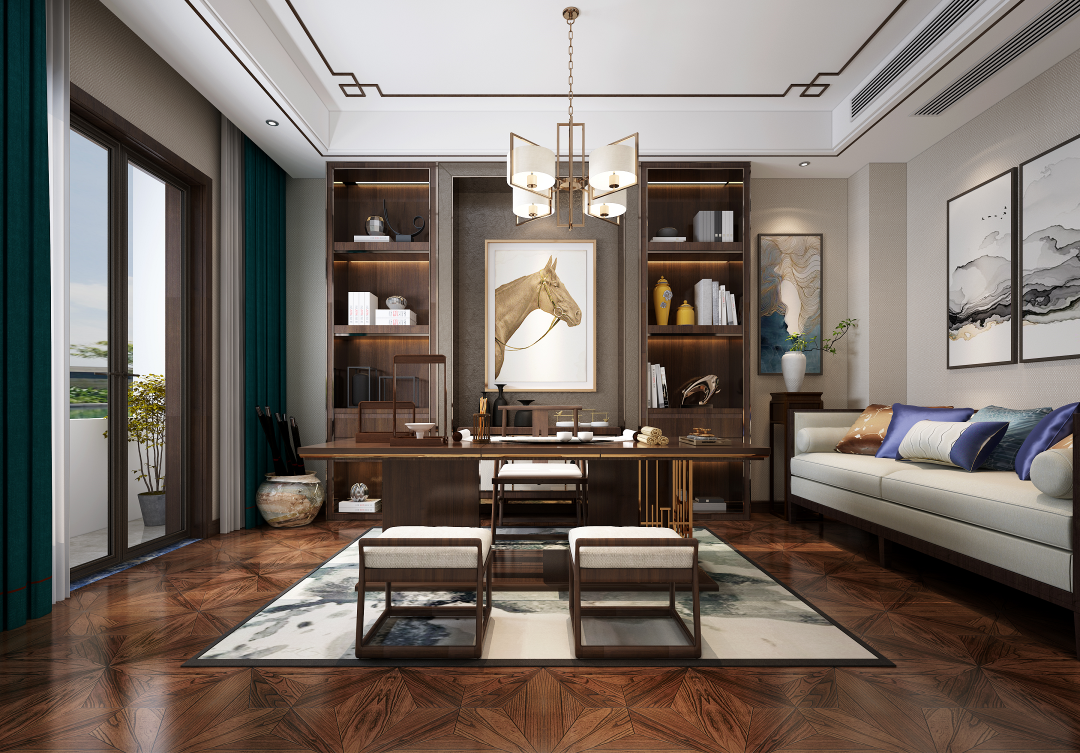 新郑别墅新中式设计-30