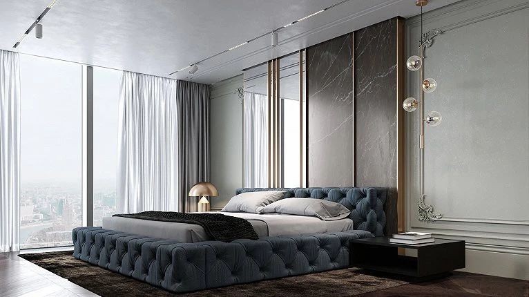 现代简约轻奢风格 | 混搭元素打造高级感大宅-11