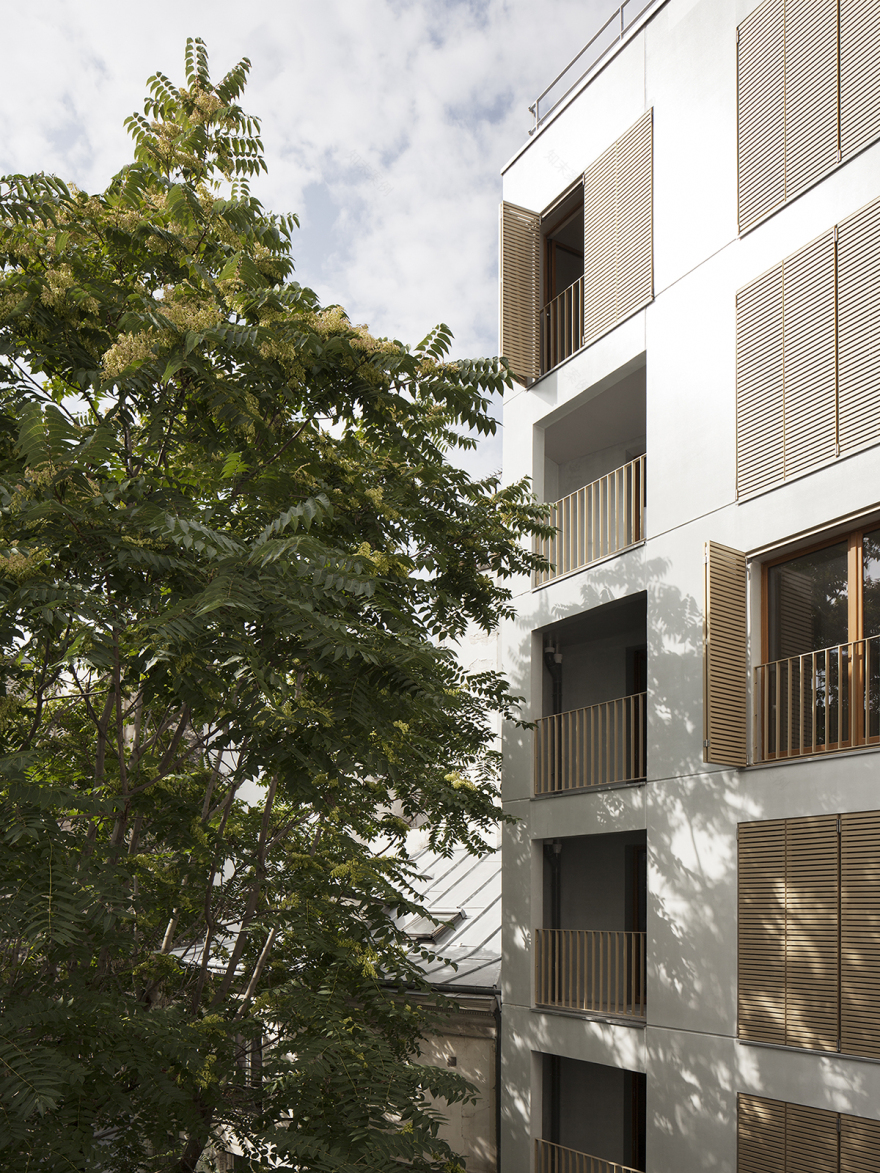 巴黎圣莫尔街 10 号,14 套住宅++1 零售空间的创意设计-22