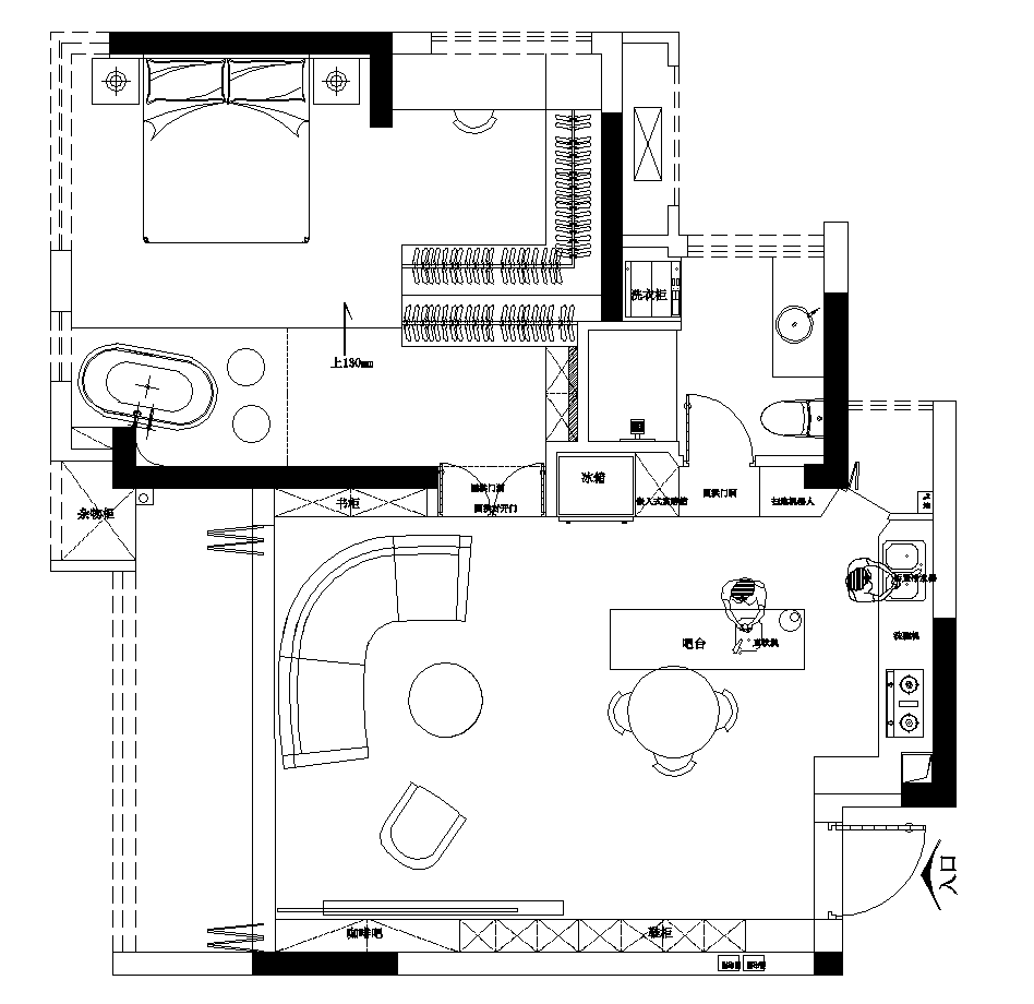 无向空间设计｜小三室爆改浪漫单身公寓-20