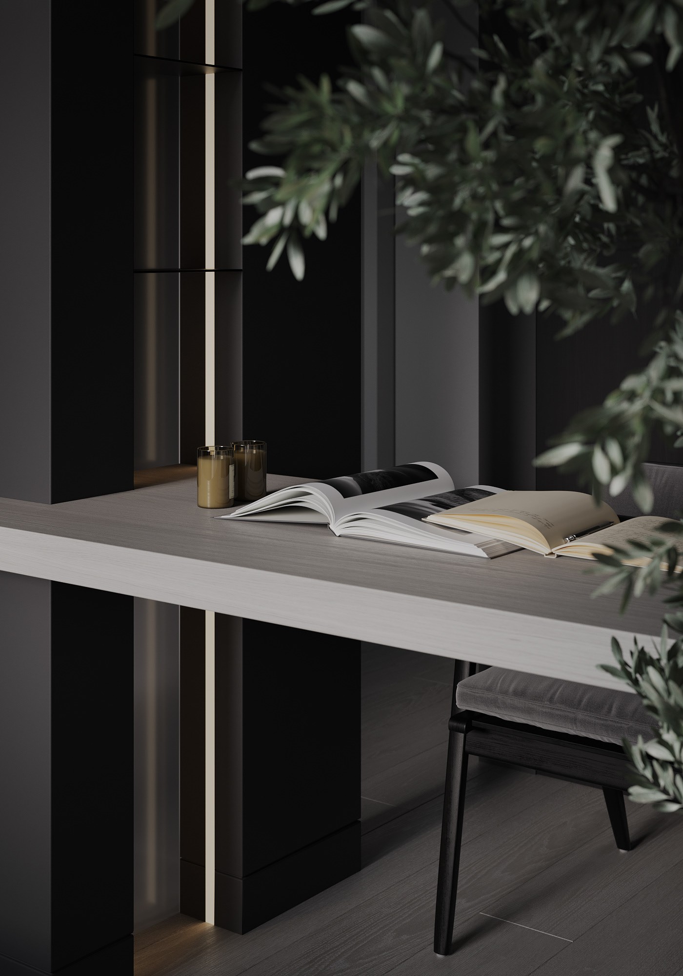 高级黑色系住宅设计 超酷-24