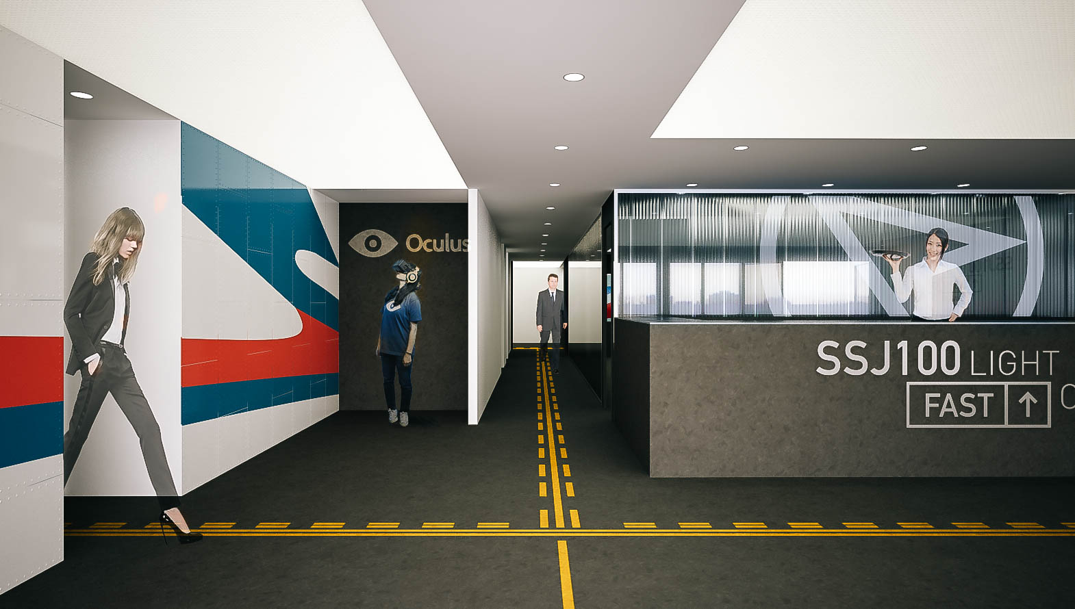 俄罗斯·意大利合资 Sukhoi Superjet 100 航空展临时展馆-31