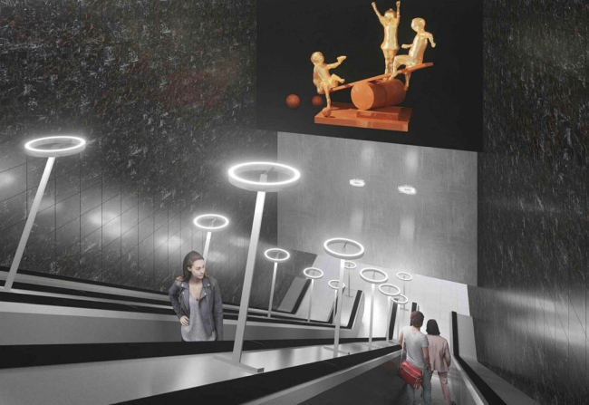 莫斯科地铁“Лианозово”站雕塑安置项目丨俄罗斯莫斯科丨Метрогипротранс公司-39