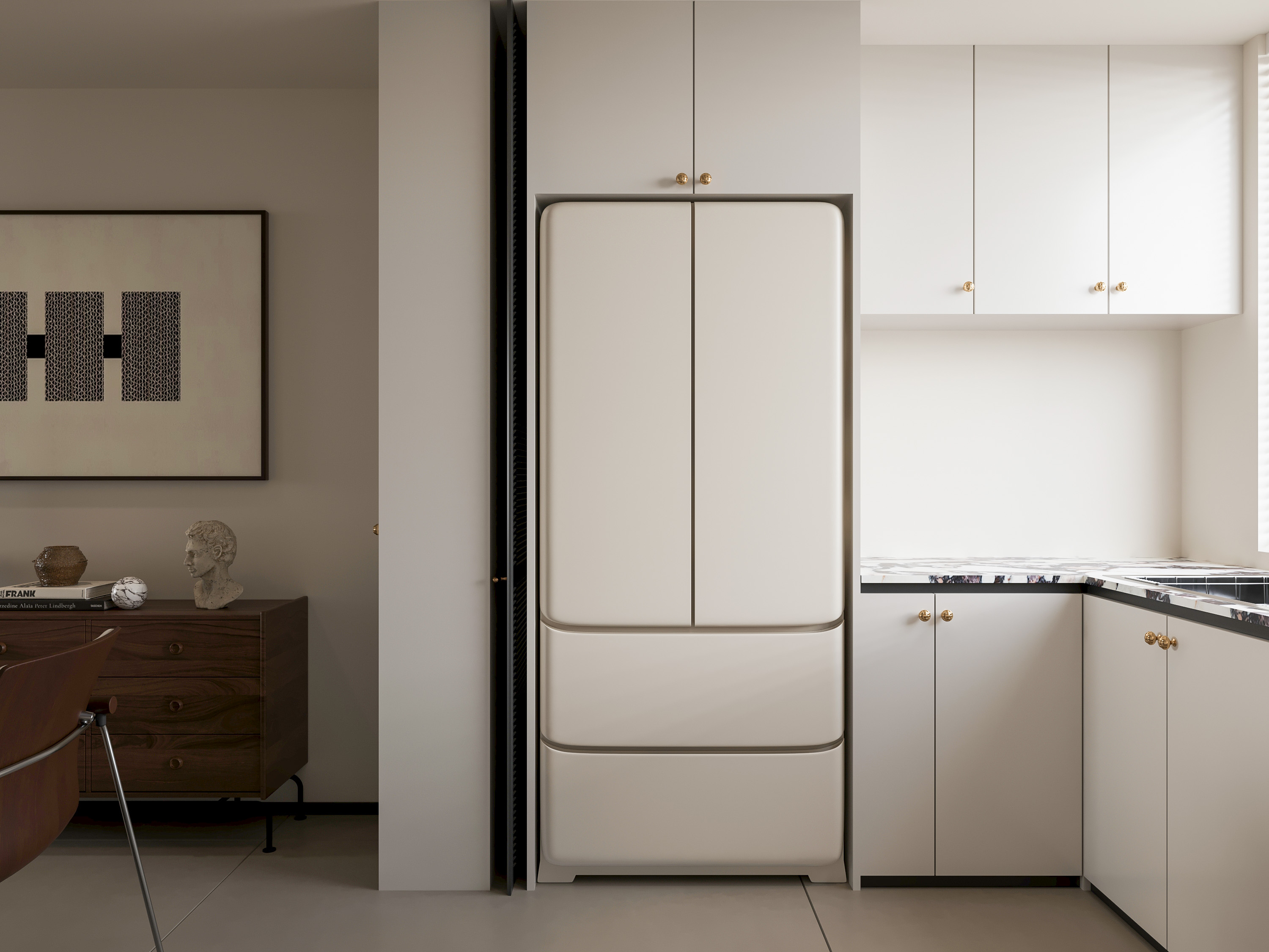 异地设计｜淄博悦府｜法式复古风-7