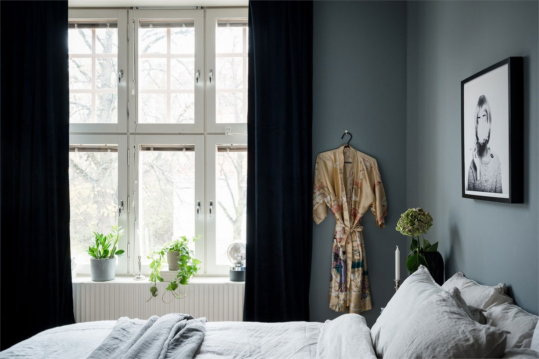 斯德哥尔摩郊区优雅暗色调公寓-13