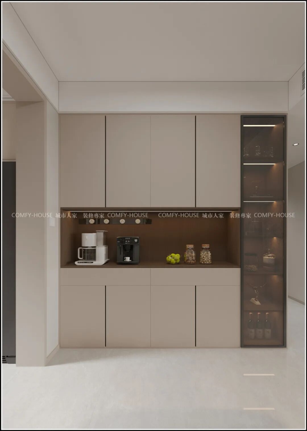 【领秀城楠樾】155㎡丨现代简约风：把家变成 “减法” 美学馆-23