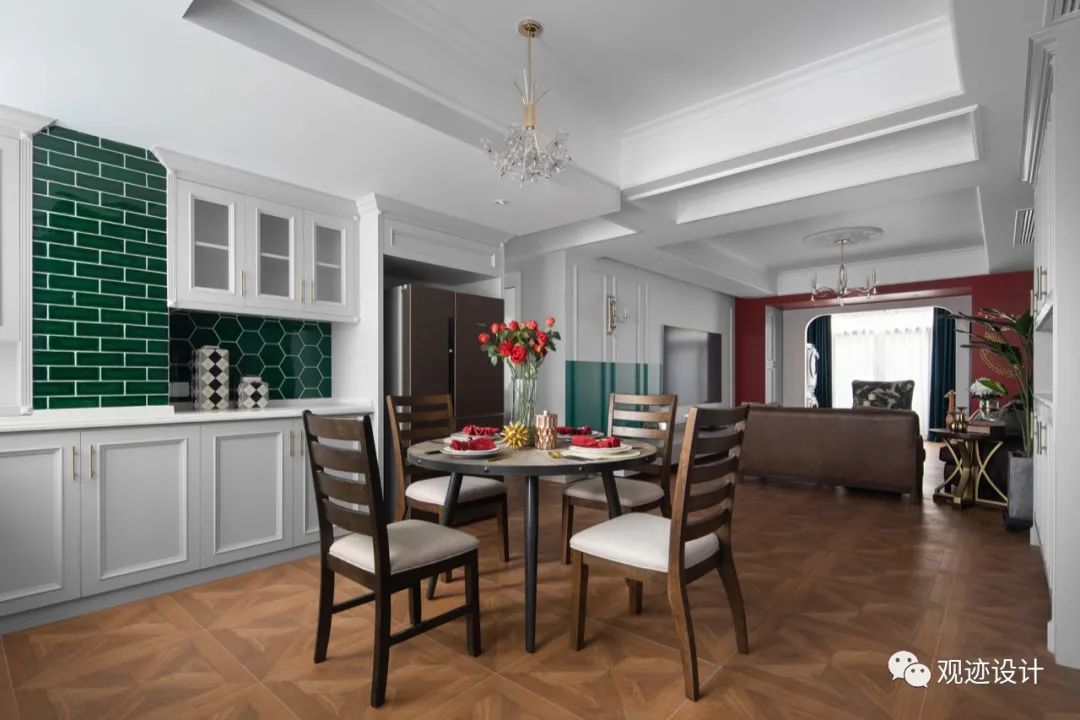 湖南长沙 158㎡复古美式家居,浪漫艺术与生活的交融-53