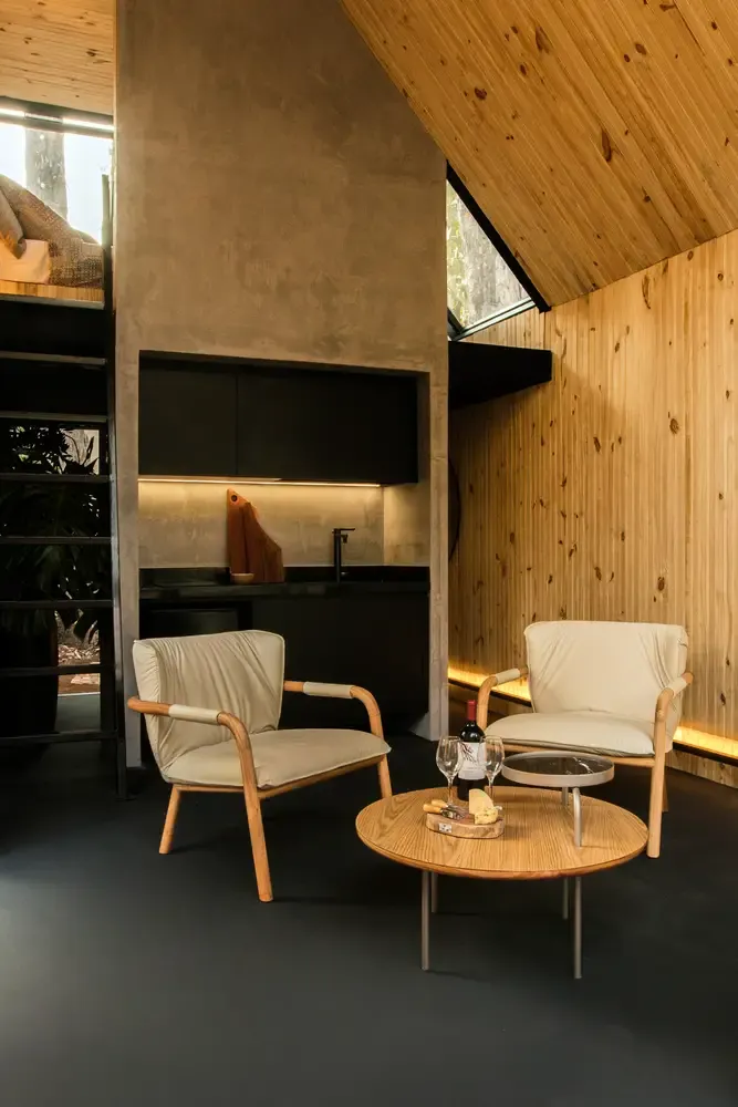 巴西模块化黑色木屋设计,环保便捷-3