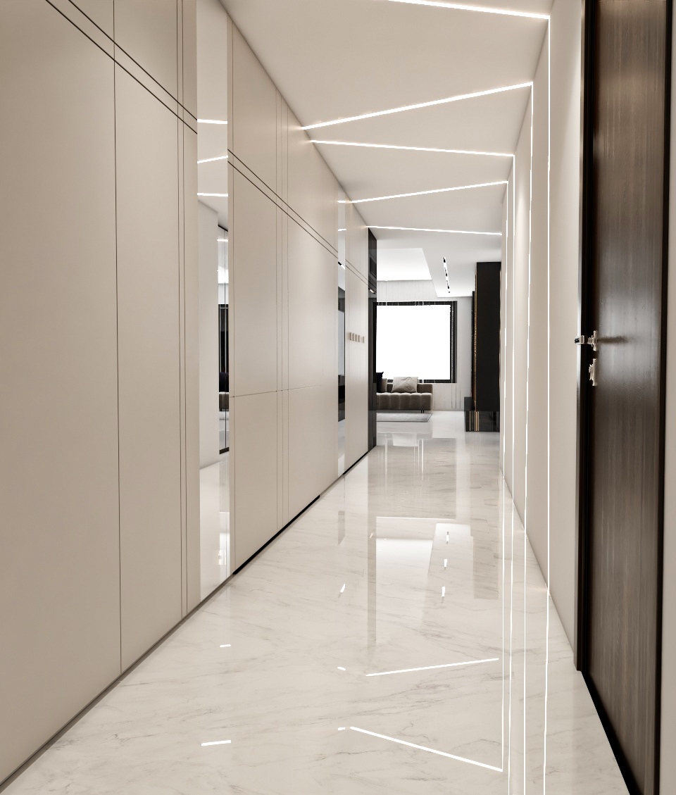 Living room with luxurious kitchen-11