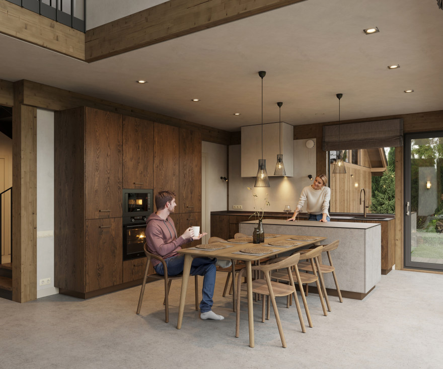 白俄罗斯半木结构房屋室内设计-4