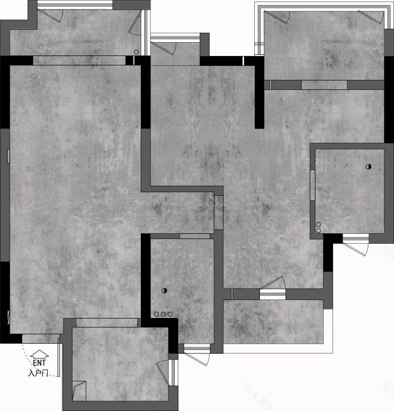 合肥望江台璟宸 100㎡三室轻奢法式设计,单身女青年的理想家居-13