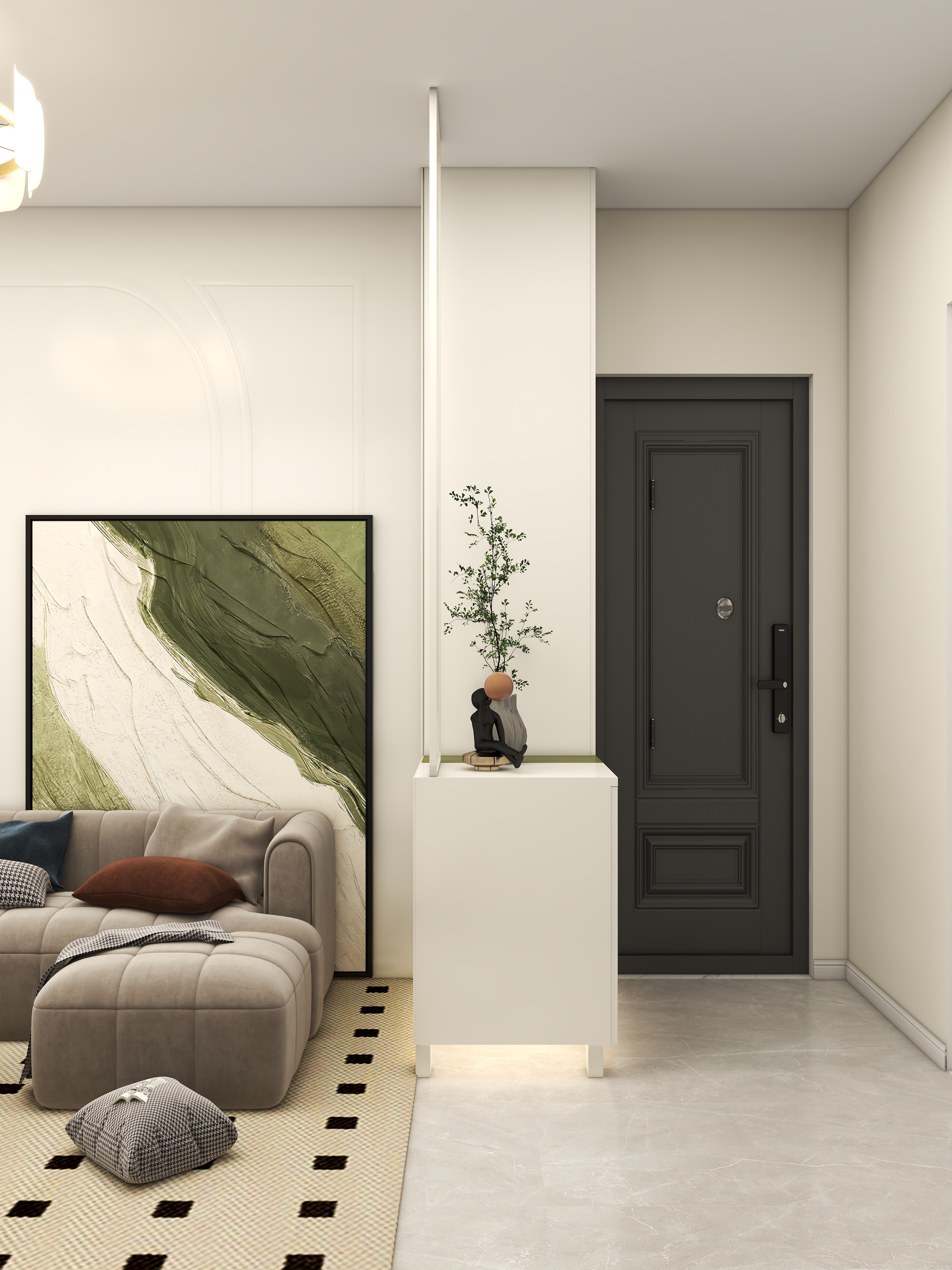 牛油果绿碰撞法式的家-9