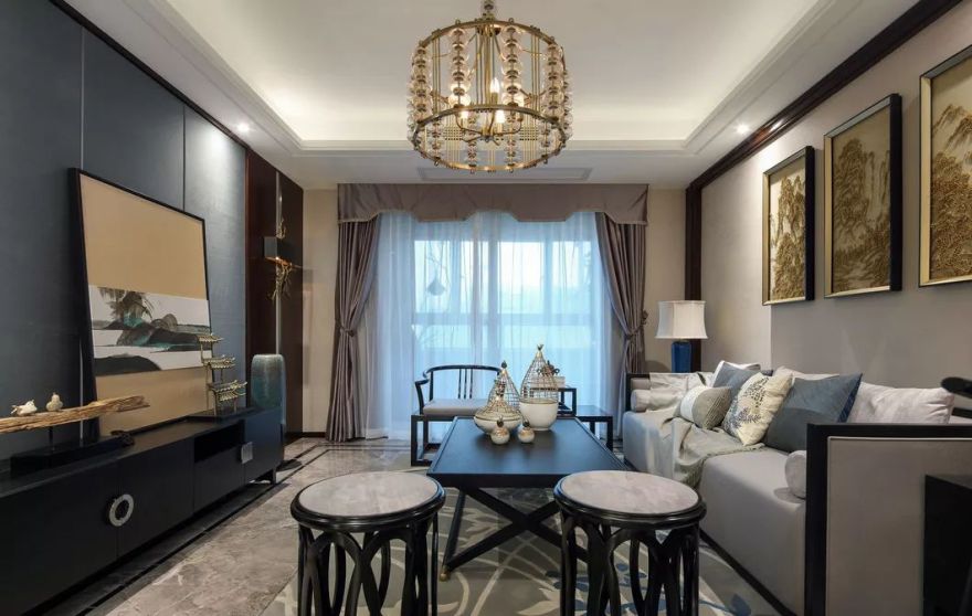 当现代撞上新中式,打造高级低奢风-9