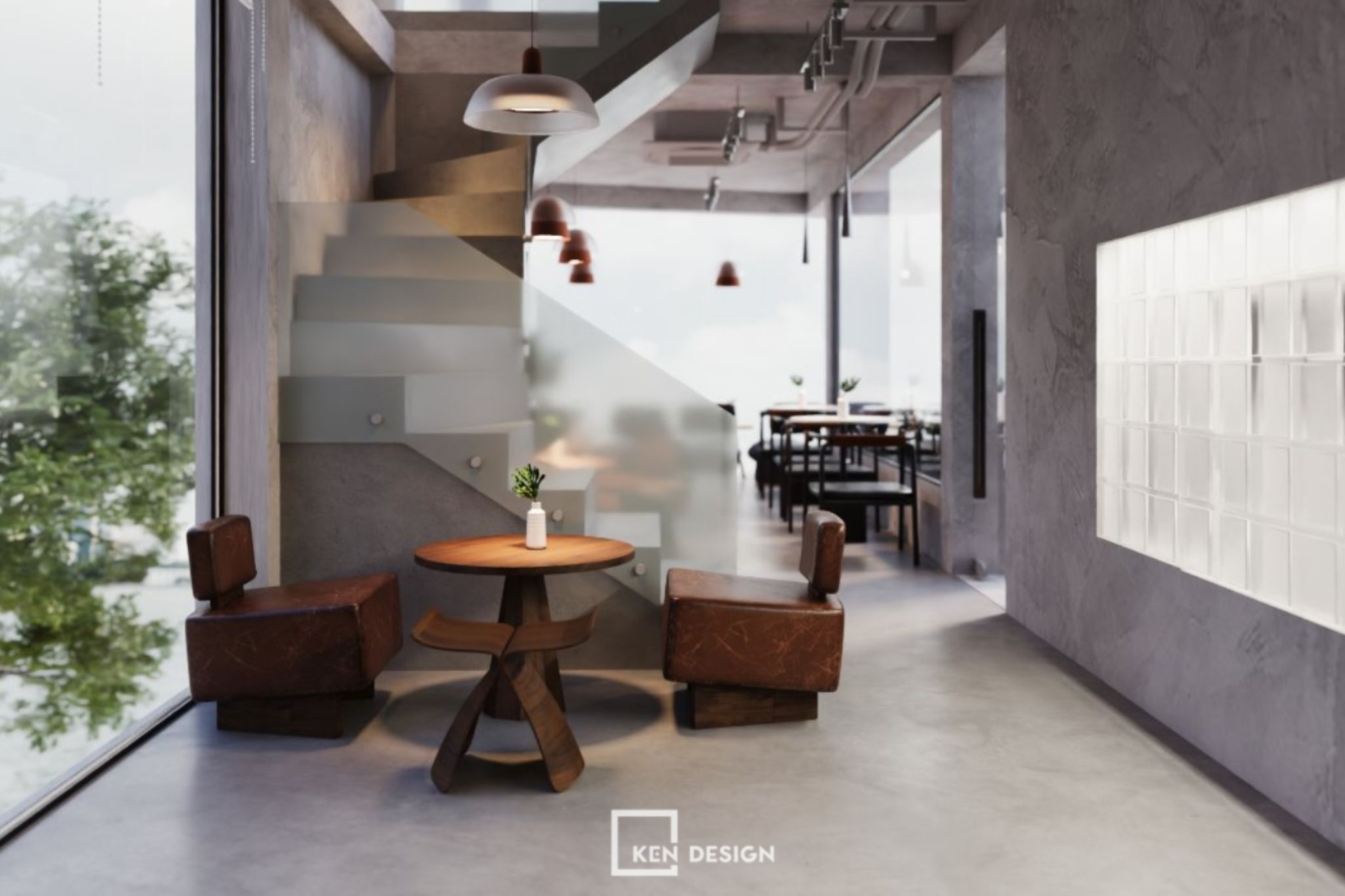 Lacati Cafe咖啡店设计项目丨越南河内丨KenDesign-62