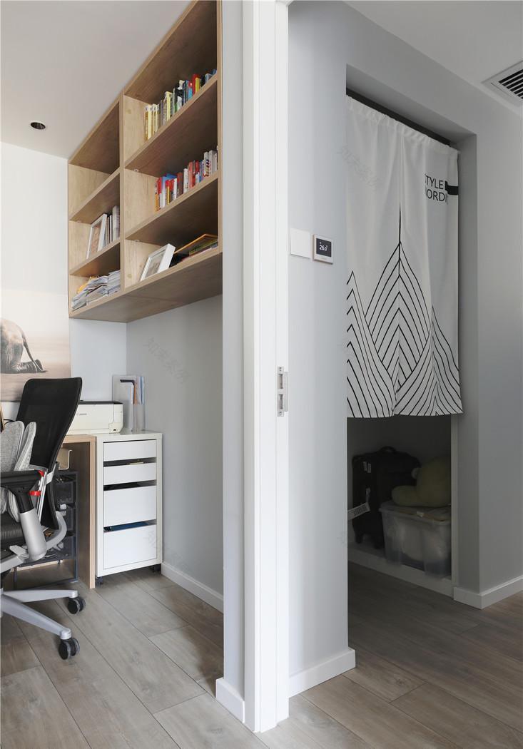 北京 80㎡独居空间,北欧风++ 定制柜打造舒适生活-30