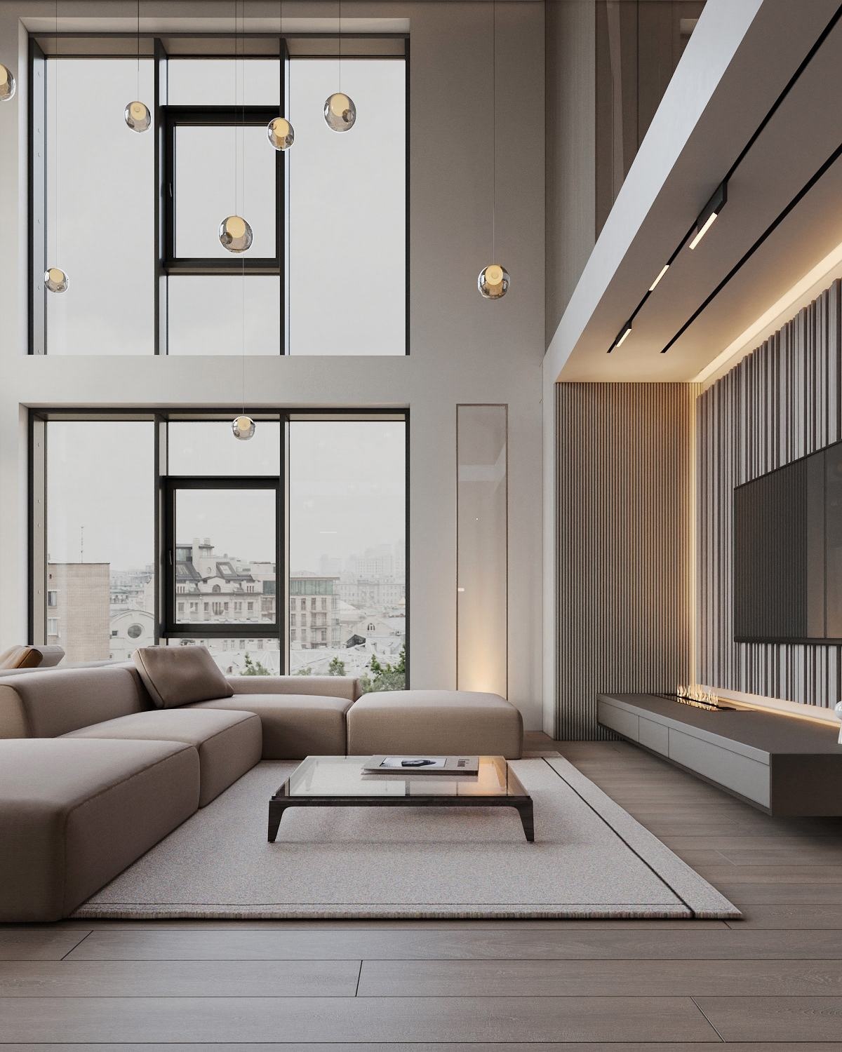 简洁纯粹的挑空别墅丨乌克兰基辅丨ArtPartner Architects-5