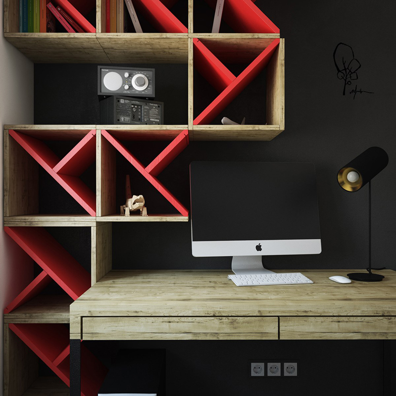 色彩鲜艳和现代的儿童卧室设计思路-35