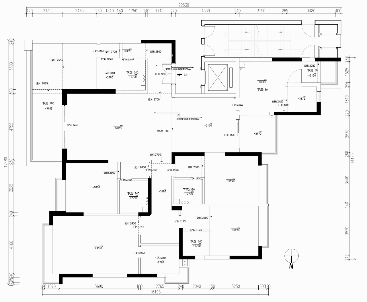 东莞锦绣山河观园280㎡大平层丨中国东莞丨有壹点设计-44